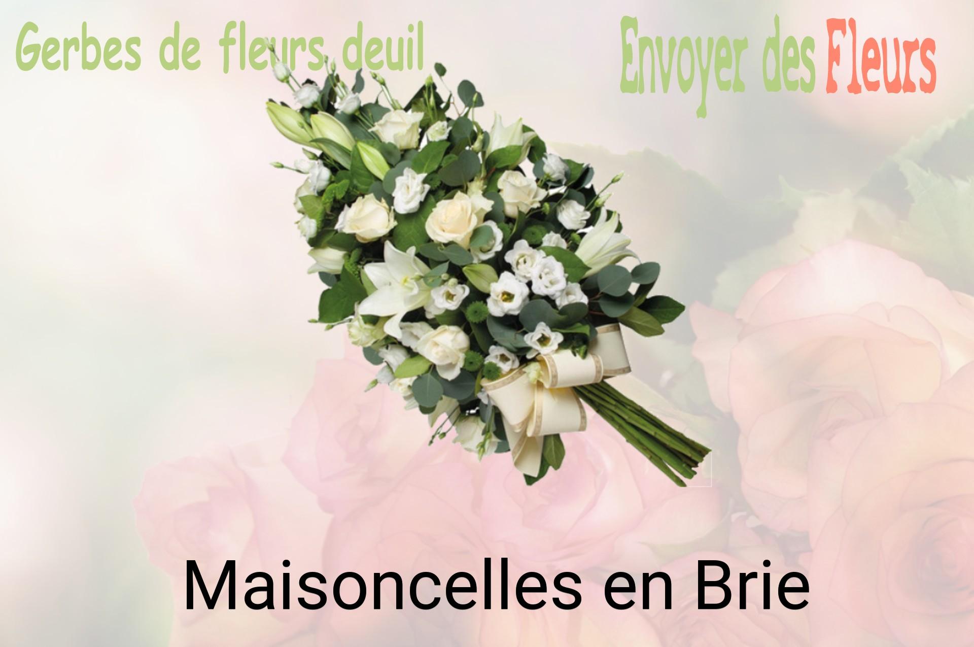 Gerbe de fleurs de deuil livrée à Maisoncelles-en-Brie